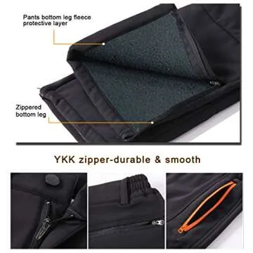 Gash Hao Men's Waterproof Snow Ski Softshell Pants