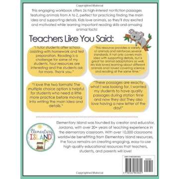 Main Idea Grades 2-3: Nonfiction Main Idea Passages with Supporting Details Workbook, Ages 7-10, Rea...