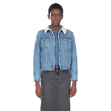 Levi's Women's Sherpa Trucker Jacket Classic Denim Warmth
