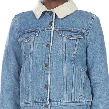 Levi's Women's Sherpa Trucker Jacket Classic Denim Warmth