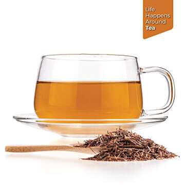Tealyra Pure Rooibos Red Herbal Tea - Caffeine-Free & Healthy