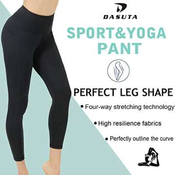 DASUTA High Waist Yoga Pants with Pockets for Women