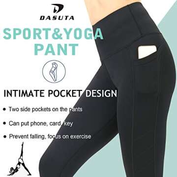 DASUTA High Waist Yoga Pants with Pockets for Women