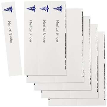 Avery Binder Spine Inserts, for 2 Inch Ring Binders with 2.8" Spine Width, 20 Cardstock View Binder Spine ID Inserts (89107)
