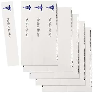 Avery Binder Spine Inserts, for 2 Inch Ring Binders with 2.8" Spine Width, 20 Cardstock View Binder Spine ID Inserts (89107)