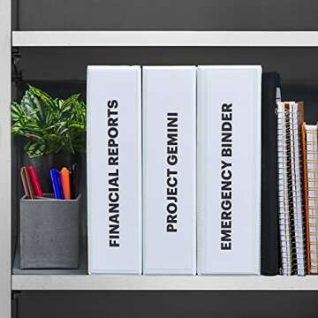 Avery Binder Spine Inserts, for 2 Inch Ring Binders with 2.8" Spine Width, 20 Cardstock View Binder Spine ID Inserts (89107)