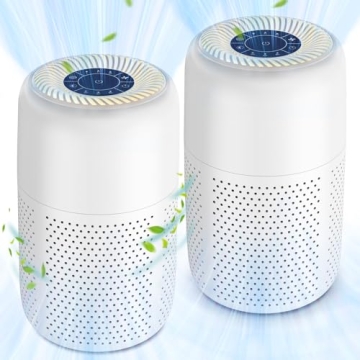 Vhoiu Air Purifiers 2 Pack - Quiet HEPA Filtration for Clean Air