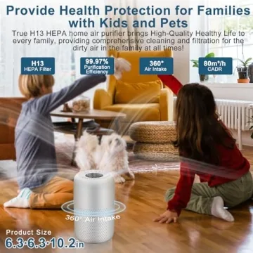 Vhoiu Air Purifiers 2-Pack for Home and Office