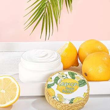 Green Canyon Spa Gift Baskets for Women- 10 Pcs Lemon Scent Home Bath Gift Sets in Beautiful Tote Bag, Holiday Gift for Valentine's Day Mother's Day, Spa Set for Women Gift, Birthday Basket for Women