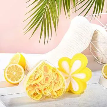 Green Canyon Spa Gift Baskets for Women- 10 Pcs Lemon Scent Home Bath Gift Sets in Beautiful Tote Bag, Holiday Gift for Valentine's Day Mother's Day, Spa Set for Women Gift, Birthday Basket for Women