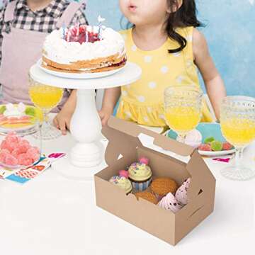 X-Chef Cupcake Boxes - 15 Pack Sturdy Baking Carriers