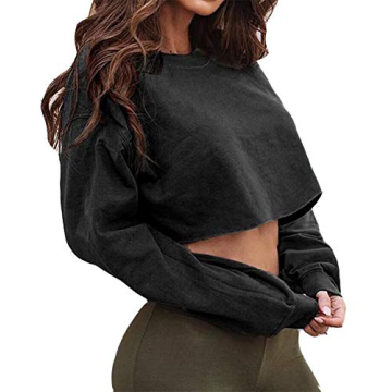 Artfish Women's Versatile Cropped Sweatshirt for Casual Style