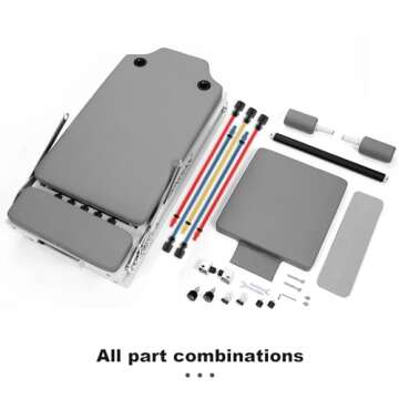 SENDIAN Foldable Pilates Equipment for Home Workouts, Pilates Reformer Machine for Home and Gym, Pilates Exercise Equipment with Jump Board, Additional 5 Color Cords (Gray)