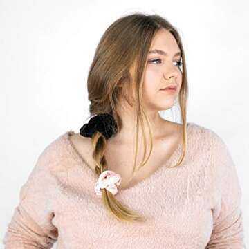 HARLOW Designer Velvet Scrunchies - Perfect for All Hair Types