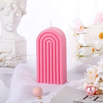 Arch Shaped Geometric Candle for Home Décor and Gifts