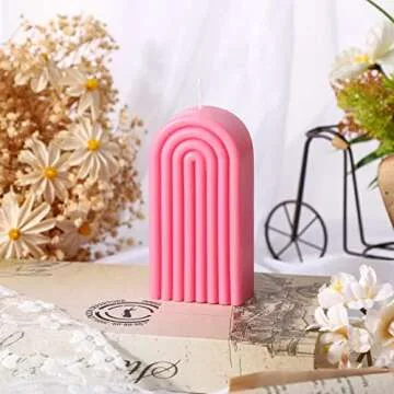 Arch Shaped Geometric Candle for Home Décor and Gifts