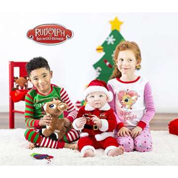 Adorable Rudolph Plush Snuggle Blanket for Infants