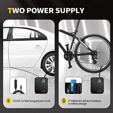 SEYVUM Portable Tire Inflator 150PSI Fast Inflation