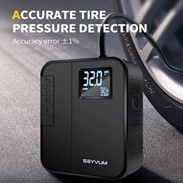 SEYVUM Portable Tire Inflator 150PSI Fast Inflation