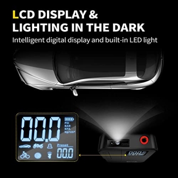 SEYVUM Portable Tire Inflator 150PSI Fast Inflation