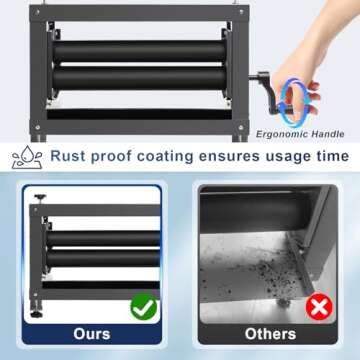 Upgraded Clothes Wringer, Heavy Duty 5X Thicker Design for Camping