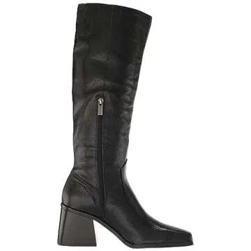 Vince Camuto Women's Sangeti2 Stacked Heel Knee High Boot Fashion, Black, 6.5