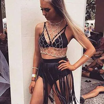 Fenyong Leather Fringe Skirt for Trendy Women