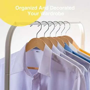 UINICOR Wooden Hangers - 30 Pack, Heavy Duty & Stylish