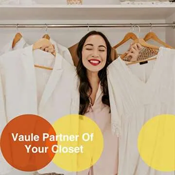 UINICOR Wooden Hangers - 30 Pack, Heavy Duty & Stylish