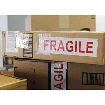 Juvale Heavy Duty Fragile Tape 100m for Safe Shipping
