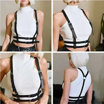 Widyany Punk Belt - Adjustable Gothic Body Harness for Women