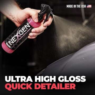 Nexgen Quick Detail Spray (8oz) - Ultimate Spot Cleaner & Ceramic Coating Maintenance - Freshly Waxe...