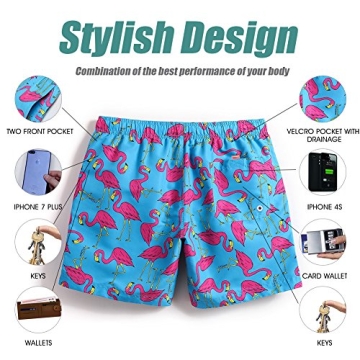 MaaMgic Men's Slim Fit Quick Dry Swim Shorts for Comfort
