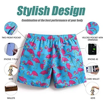 MaaMgic Men's Slim Fit Quick Dry Swim Shorts for Comfort