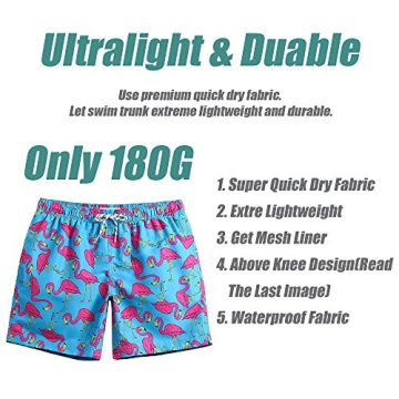 MaaMgic Men's Slim Fit Quick Dry Swim Shorts for Comfort