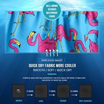 MaaMgic Men's Slim Fit Quick Dry Swim Shorts for Comfort