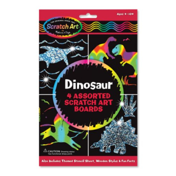 Melissa & Doug Dinosaur Scratch Art Kit for Kids