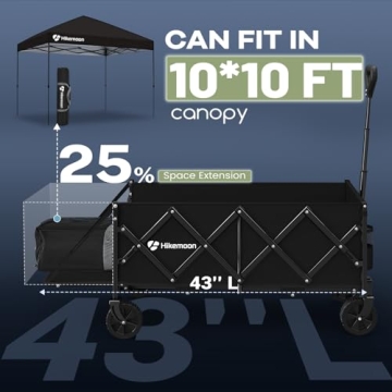 Hikemoon 43'' Collapsible Wagon for Outdoor Convenience