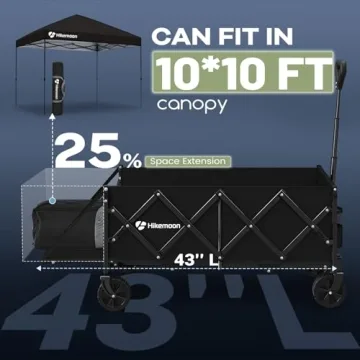Hikemoon 43'' Collapsible Wagon for Outdoor Convenience
