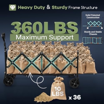 Hikemoon 43'' Collapsible Wagon for Outdoor Convenience