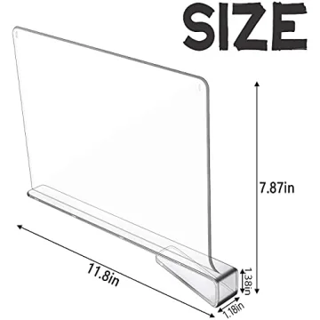 Hmdivor Acrylic Shelf Dividers for Organized Spaces