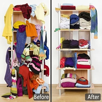 Hmdivor Acrylic Shelf Dividers for Organized Spaces