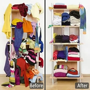 Hmdivor Acrylic Shelf Dividers for Organized Spaces