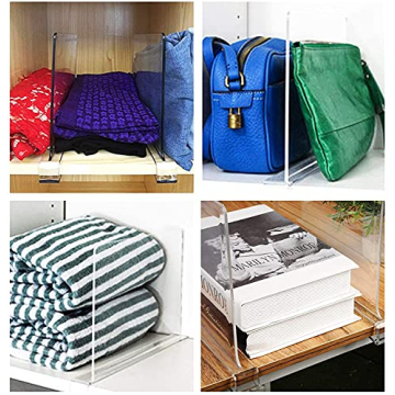 Hmdivor Acrylic Shelf Dividers for Organized Spaces