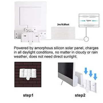 Amico LED Solar Security Light Motion Sensor Outdoor, Waterproof Solar Lights Outdoor with Motion Sensor, 3000mAh Lithium Battery 1000LM 5000K Daylight Brightness, Adjustable Heads Solar Powered Flood