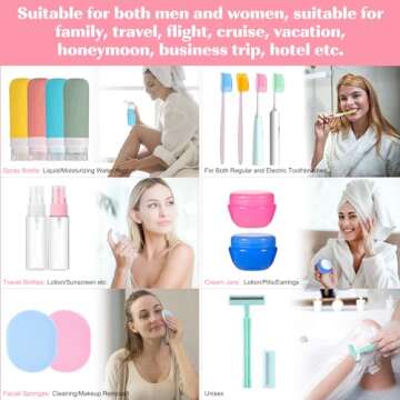 IMPORX 26 Pack Travel Toiletries Set TSA Approved