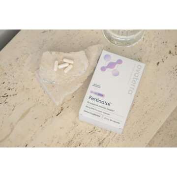 Fertinatal Ovaterra Micronized DHEA Supplement for Women, Natural DHEA 25mg Capsules, Fertility Supplements for Women (84 Capsules - 28 Day Supply)