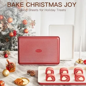 HONGBAKE Nonstick Ceramic Baking Sheet Set - 3 Pack