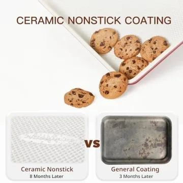 HONGBAKE Nonstick Ceramic Baking Sheet Set - 3 Pack