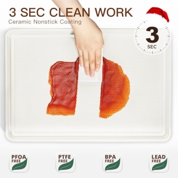 HONGBAKE Nonstick Ceramic Baking Sheet Set - 3 Pack